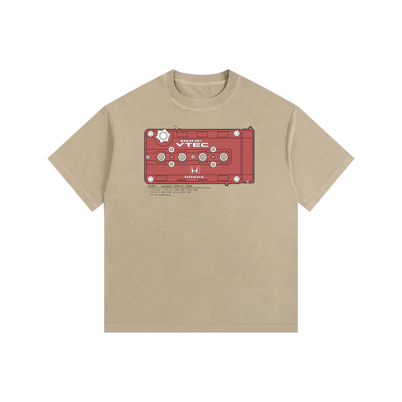 B-Series - Type-R Lines/Solid // Black Lines, Light Shirt - Vintage Wash