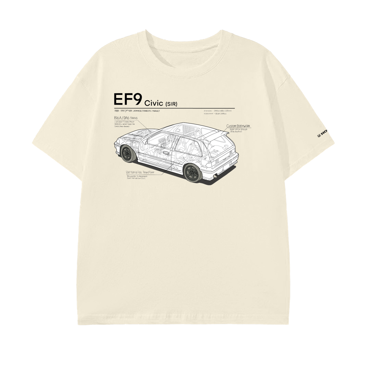Civic EF9 SiR - Dark Lines, Light Shirt