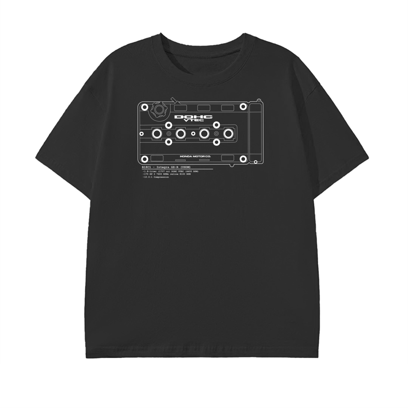 B-Series - GSR Lines // White Lines, Dark Shirt