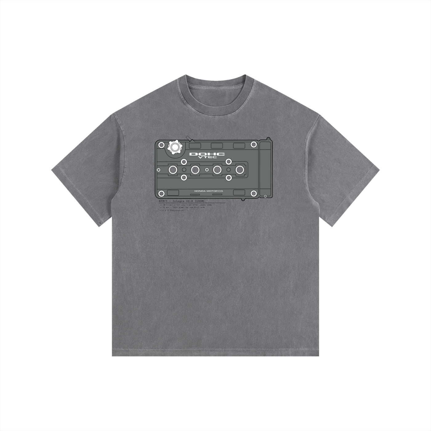 B-Series - GSR Lines/Solid // Black Lines, Light Shirt - Vintage Wash