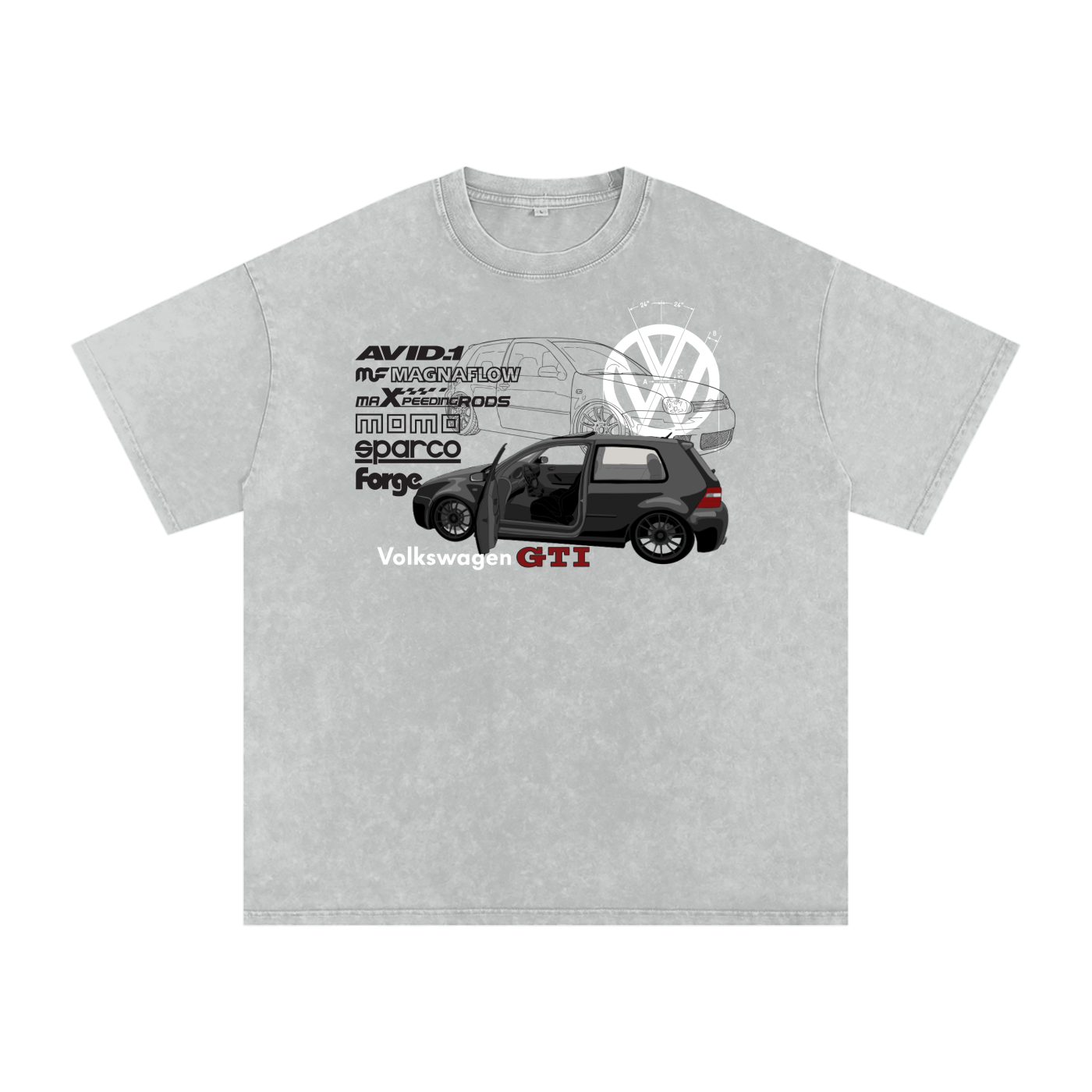 Volkswagen - GTI Mk4 // Custom Snow Wash Tee