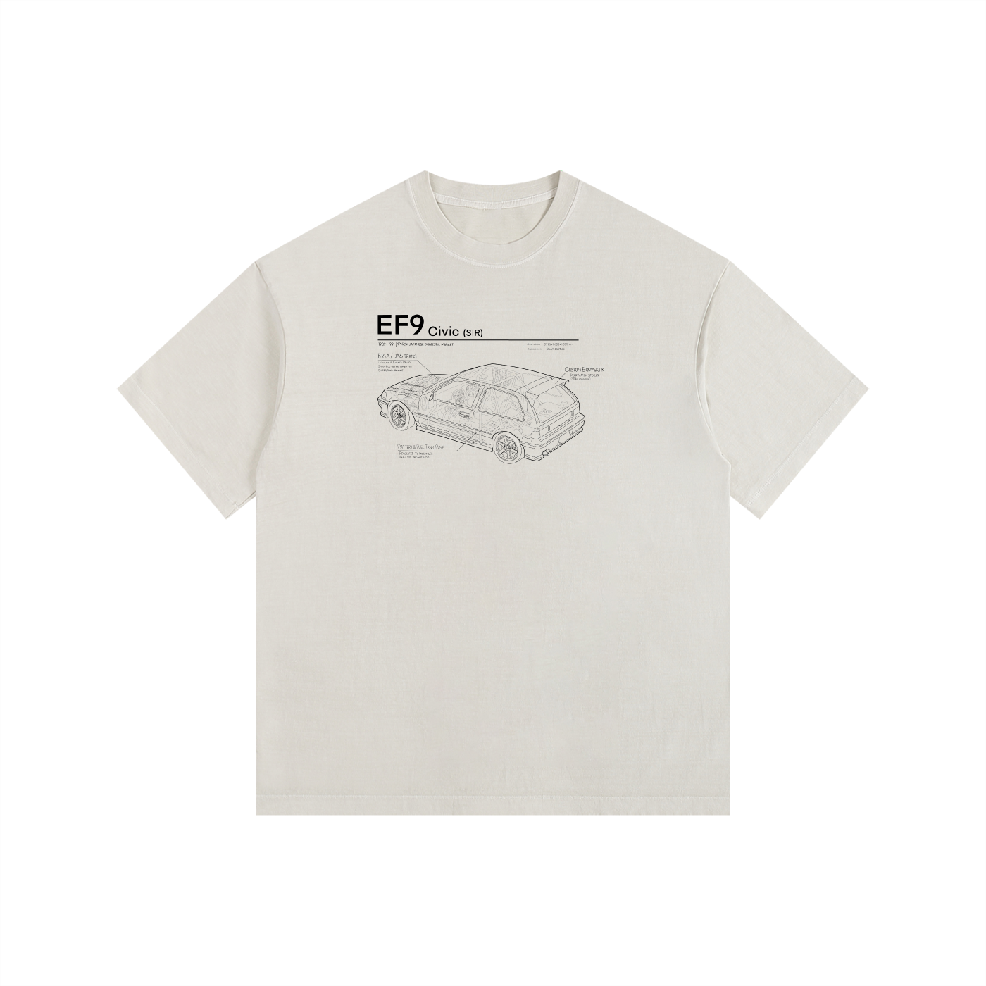 EF9 - Honda Civic SiR // Dark Lines, Light Shirt