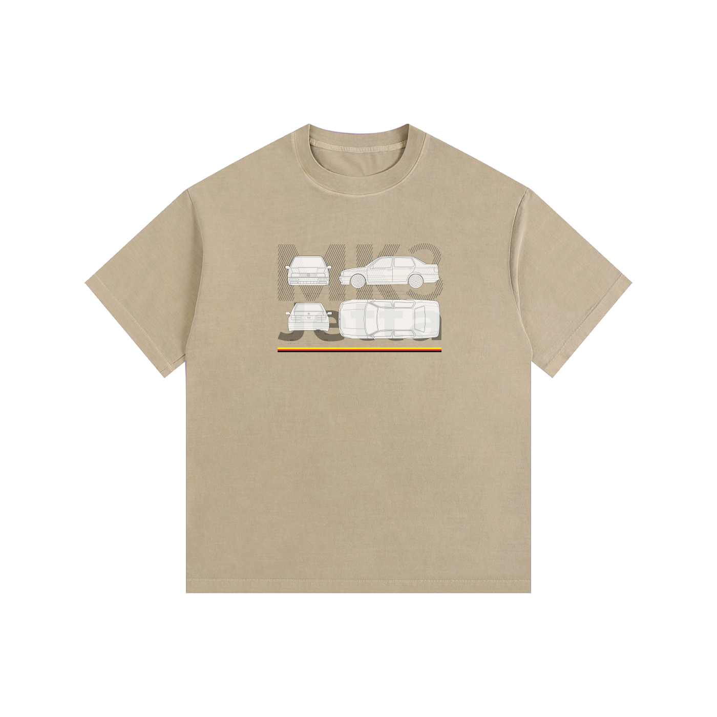 MK3 Jetta - Blueprint Series // Lt Shirt, Dk Lines