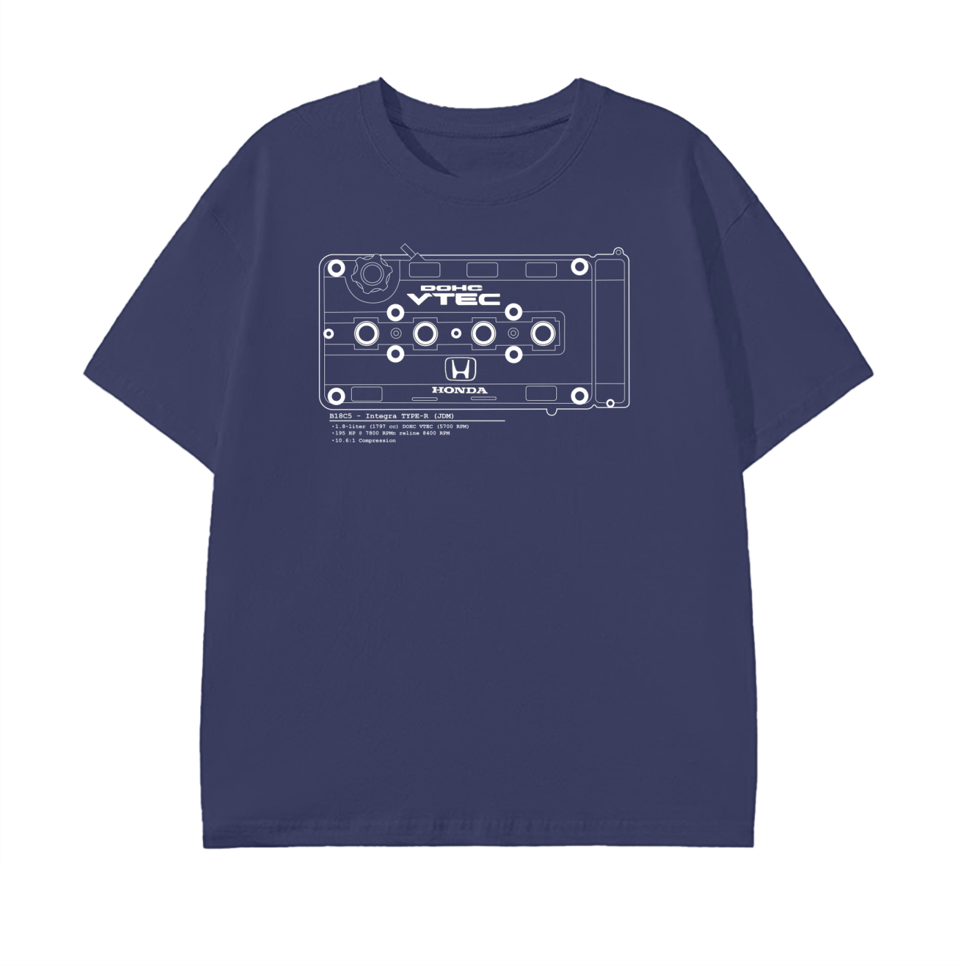 B-Series - Type-R Lines // Dark Shirt, White Lines