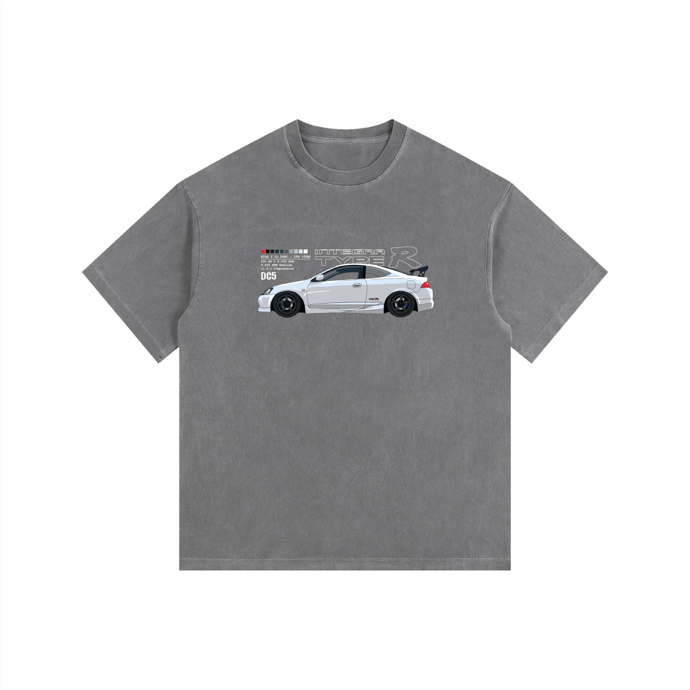 DC5 - Type-R // Color, White Lines, Dark Shirt