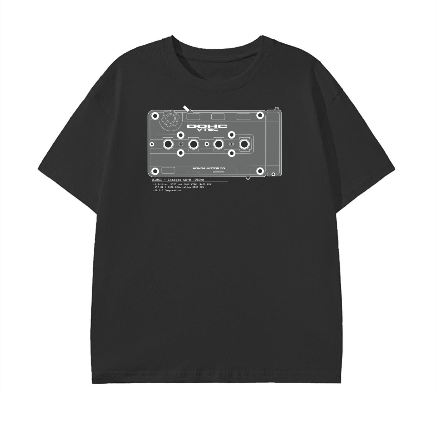 B-Series - GSR Lines/Color // White Lines, Dark Shirt