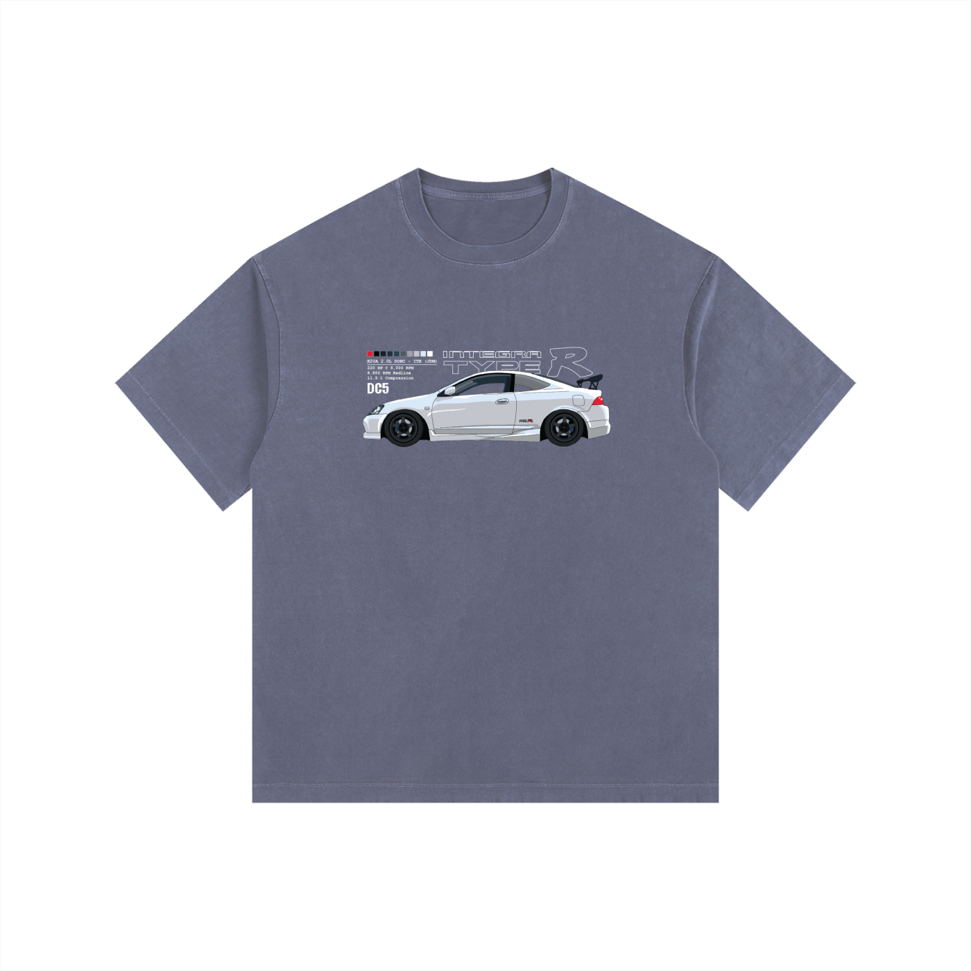 DC5 - Type-R // Color, White Lines, Dark Shirt