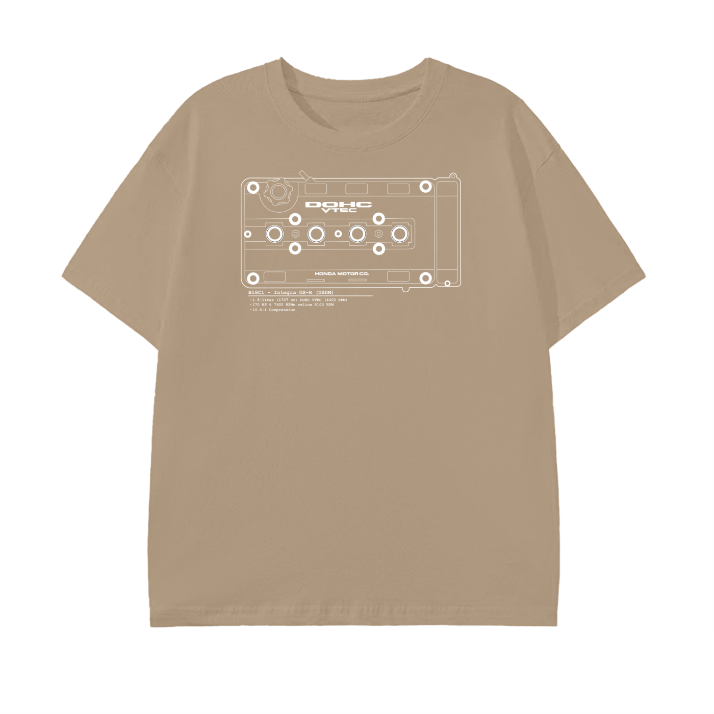 B-Series - GSR Lines // White Lines, Dark Shirt