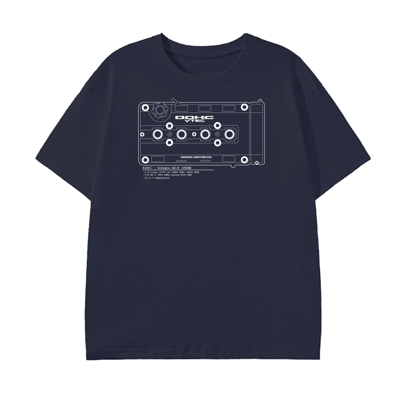 B-Series - GSR Lines // White Lines, Dark Shirt