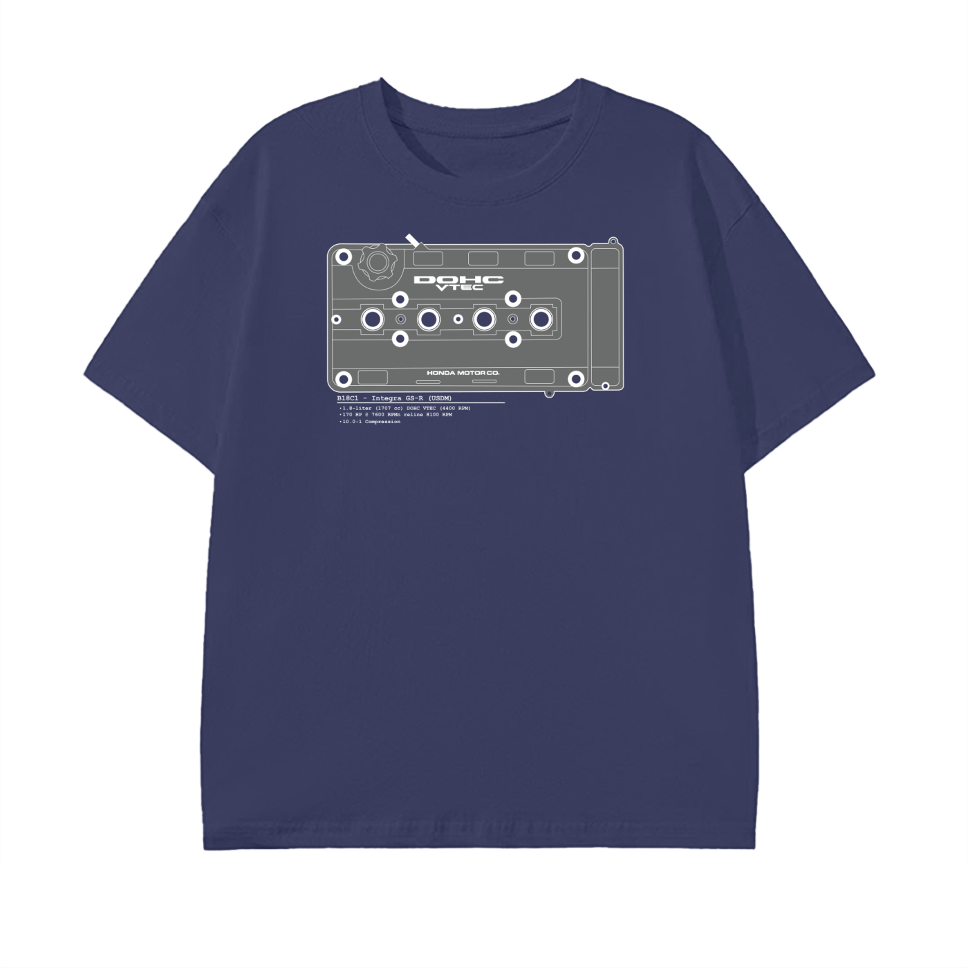 B-Series - GSR Lines/Color // White Lines, Dark Shirt