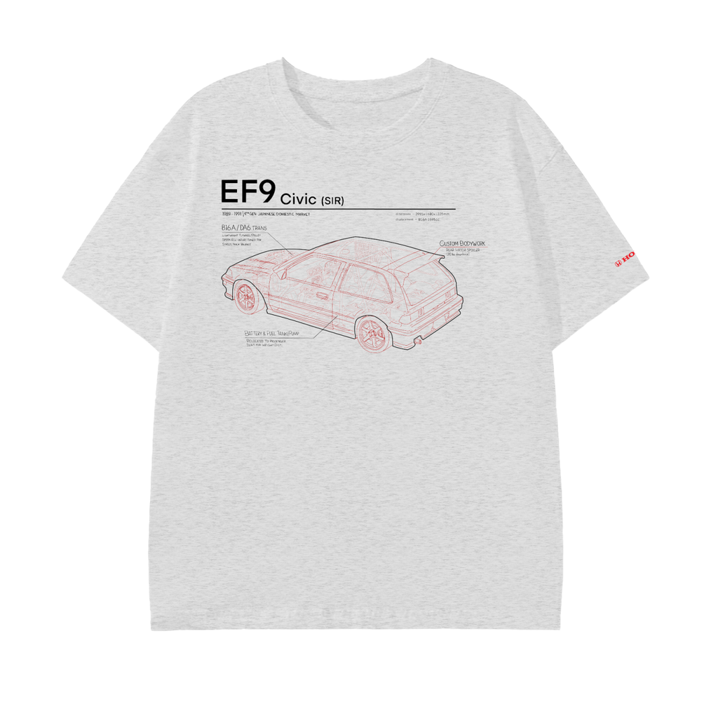 Civic EF9 SiR - Black/Red Lines, Light Shirt