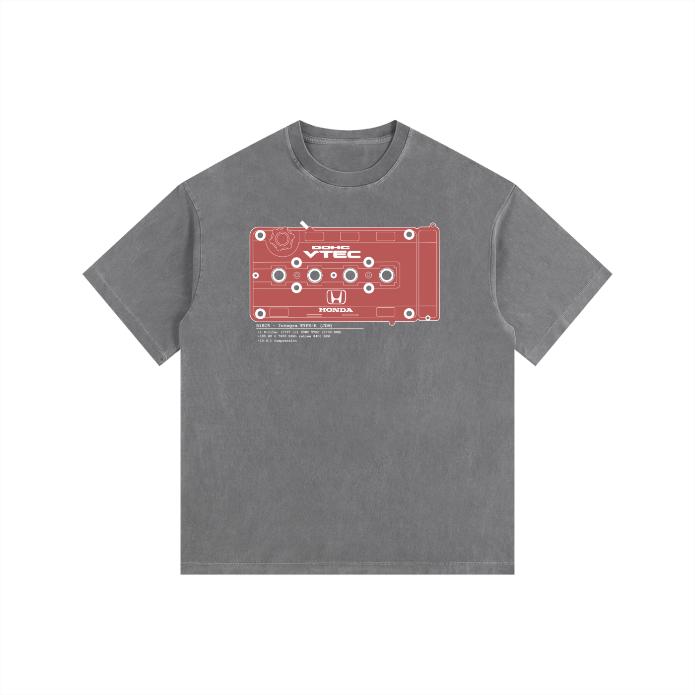 B-Series - Type-R Lines/Solid // White Lines, Dark Shirt - Vintage Wash