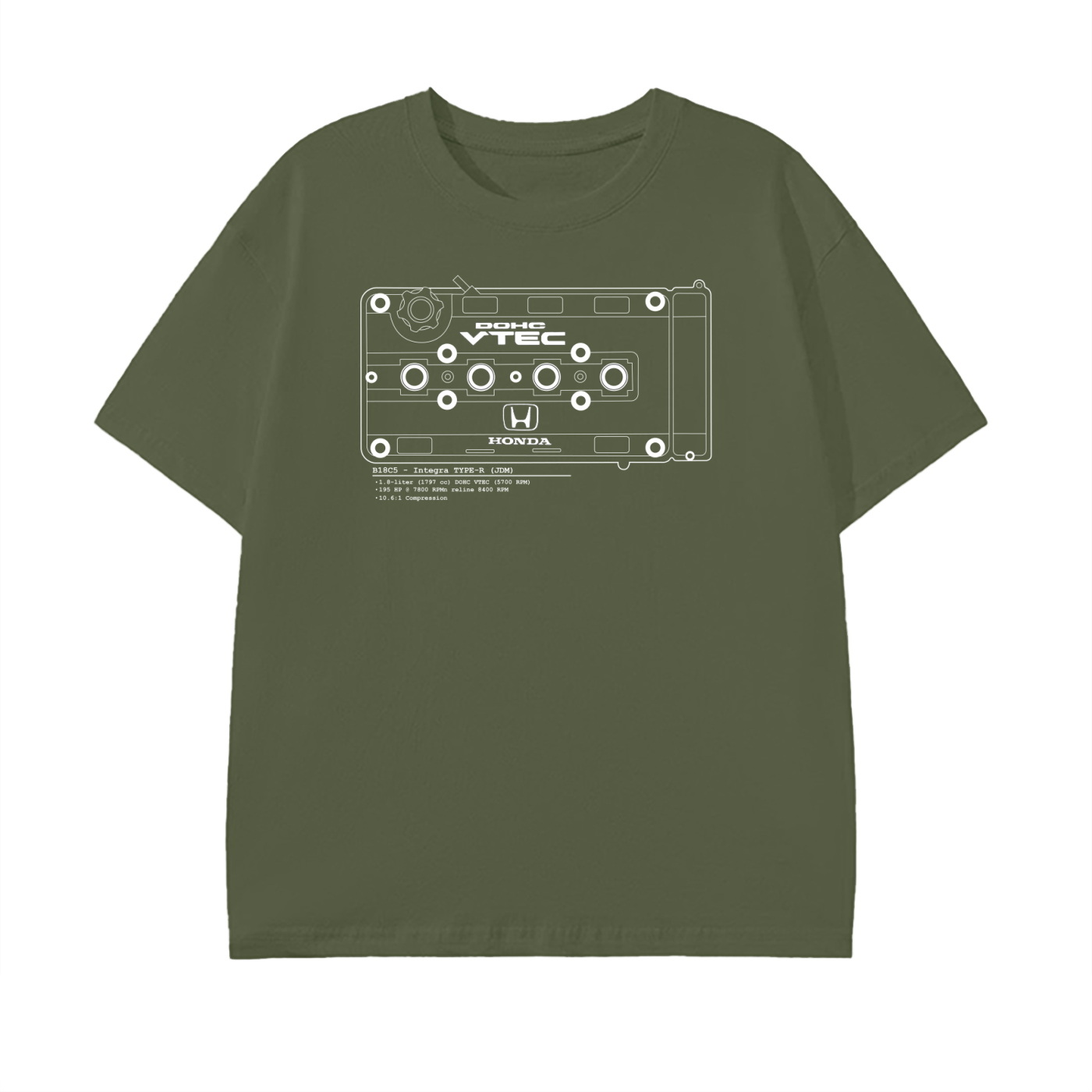 B-Series - Type-R Lines // Dark Shirt, White Lines