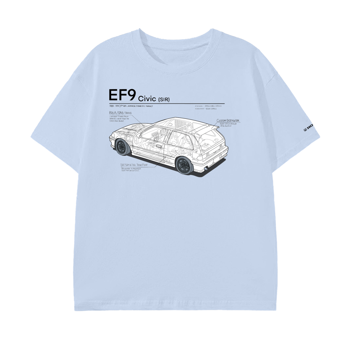 Civic EF9 SiR - Dark Lines, Light Shirt