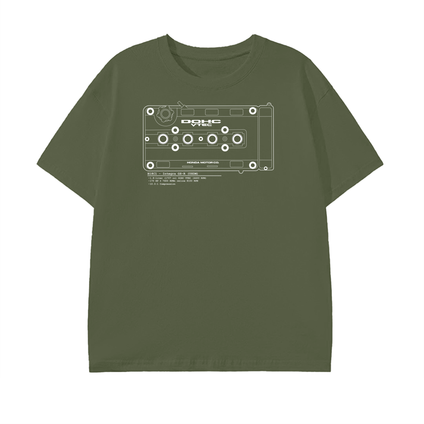 B-Series - GSR Lines // White Lines, Dark Shirt