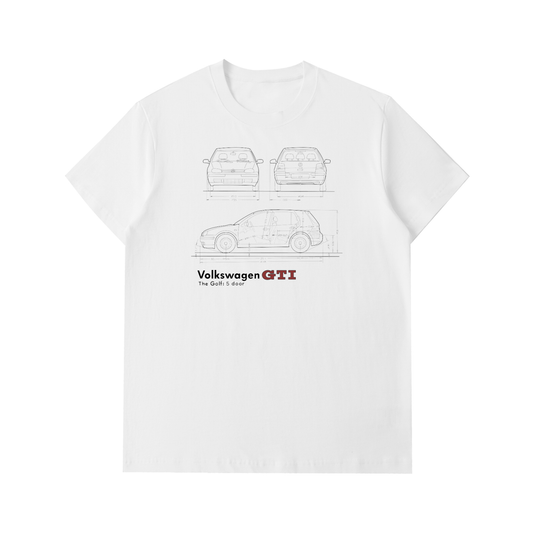 GTI Series - MK4 Lines - 5-Door// Black Lines, Light Shirt - US Fulfillment