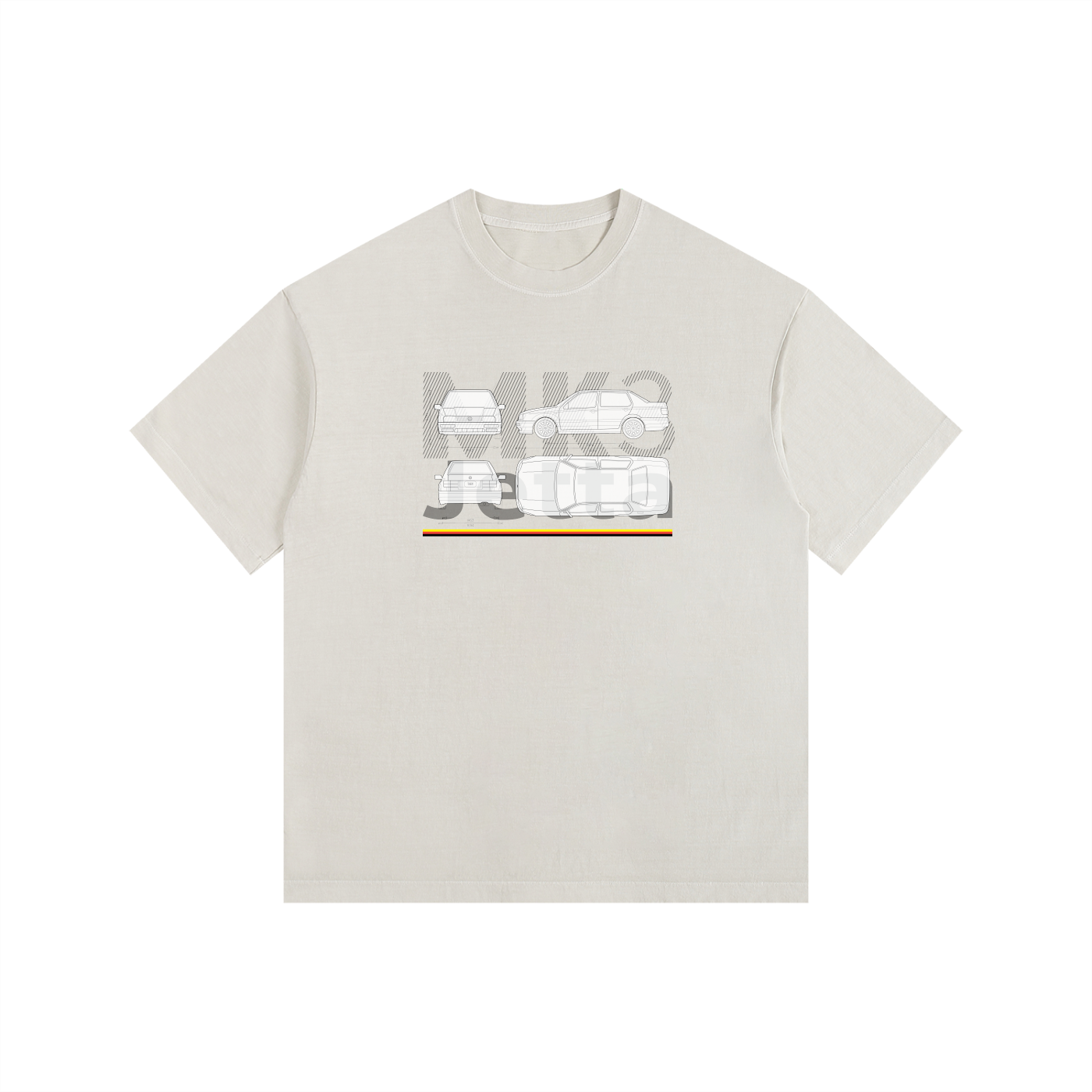MK3 Jetta - Blueprint Series // Lt Shirt, Dk Lines