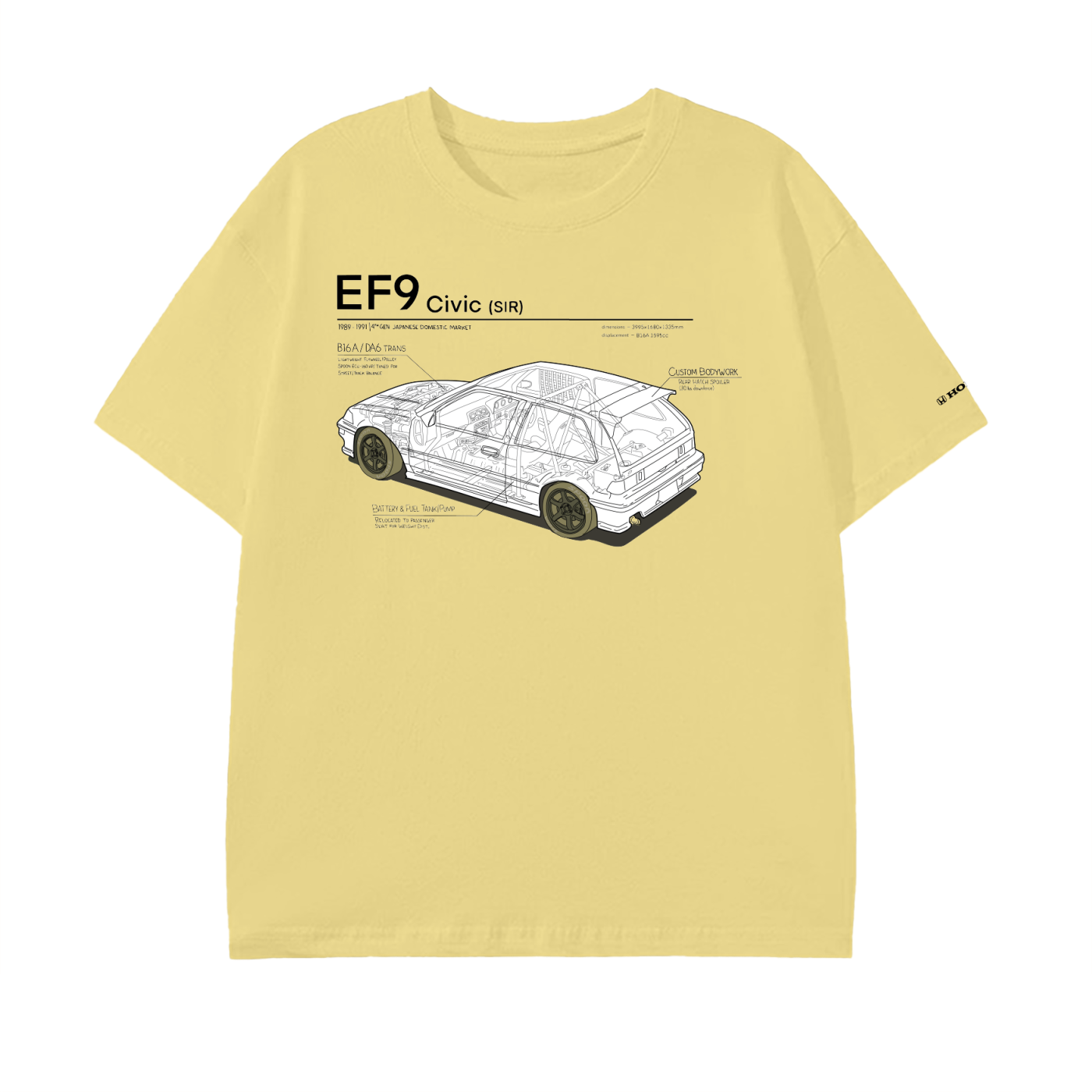 Civic EF9 SiR - Dark Lines, Light Shirt