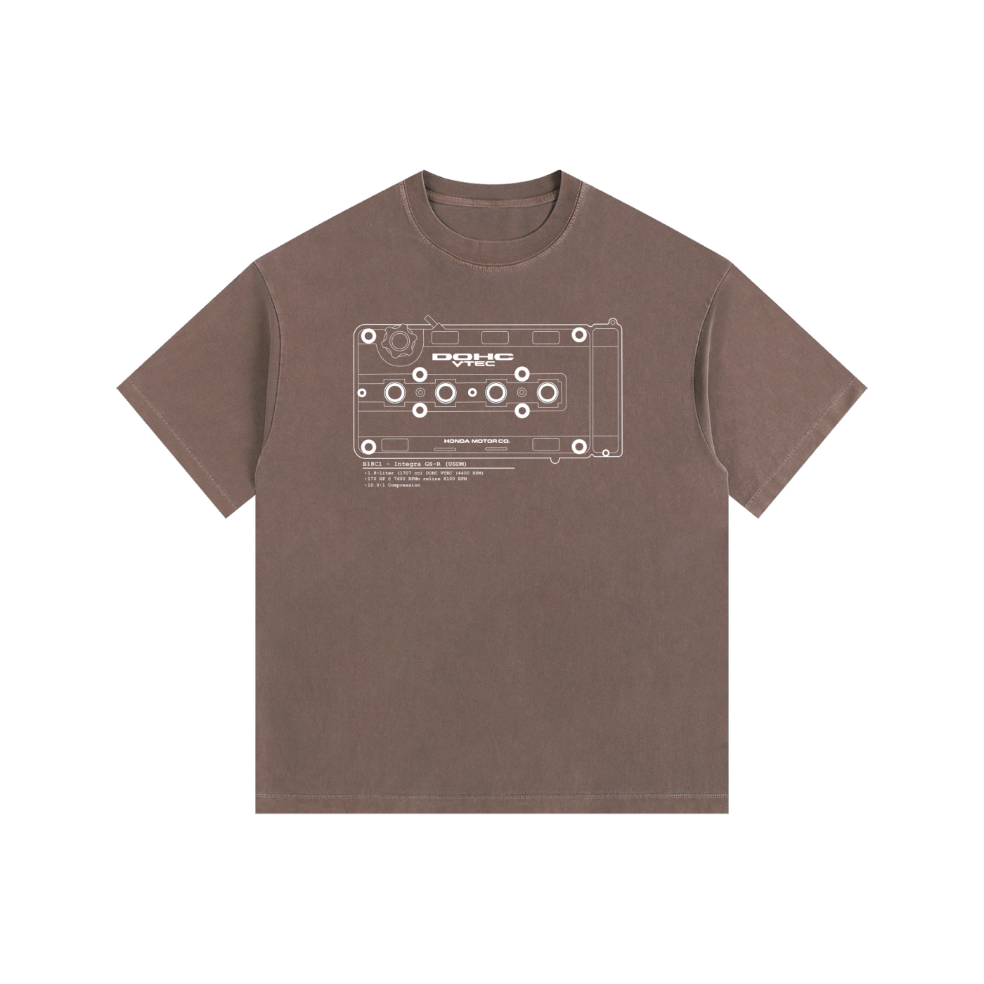 B-Series - GSR Lines // White Lines, Dark Shirt - Vintage Wash