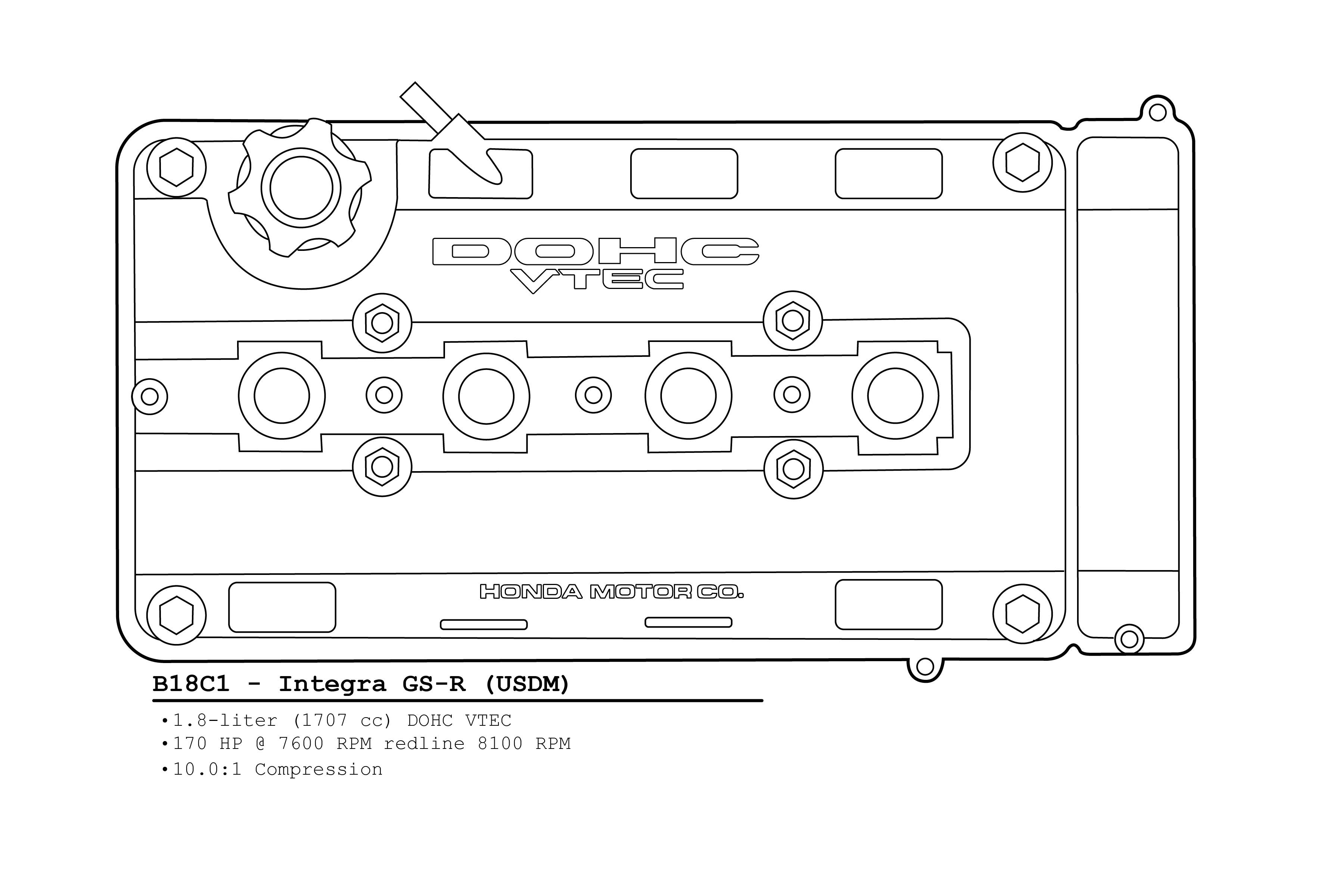 B-Series - GSR Lines // Black Lines, Light Shirt - Vintage Wash