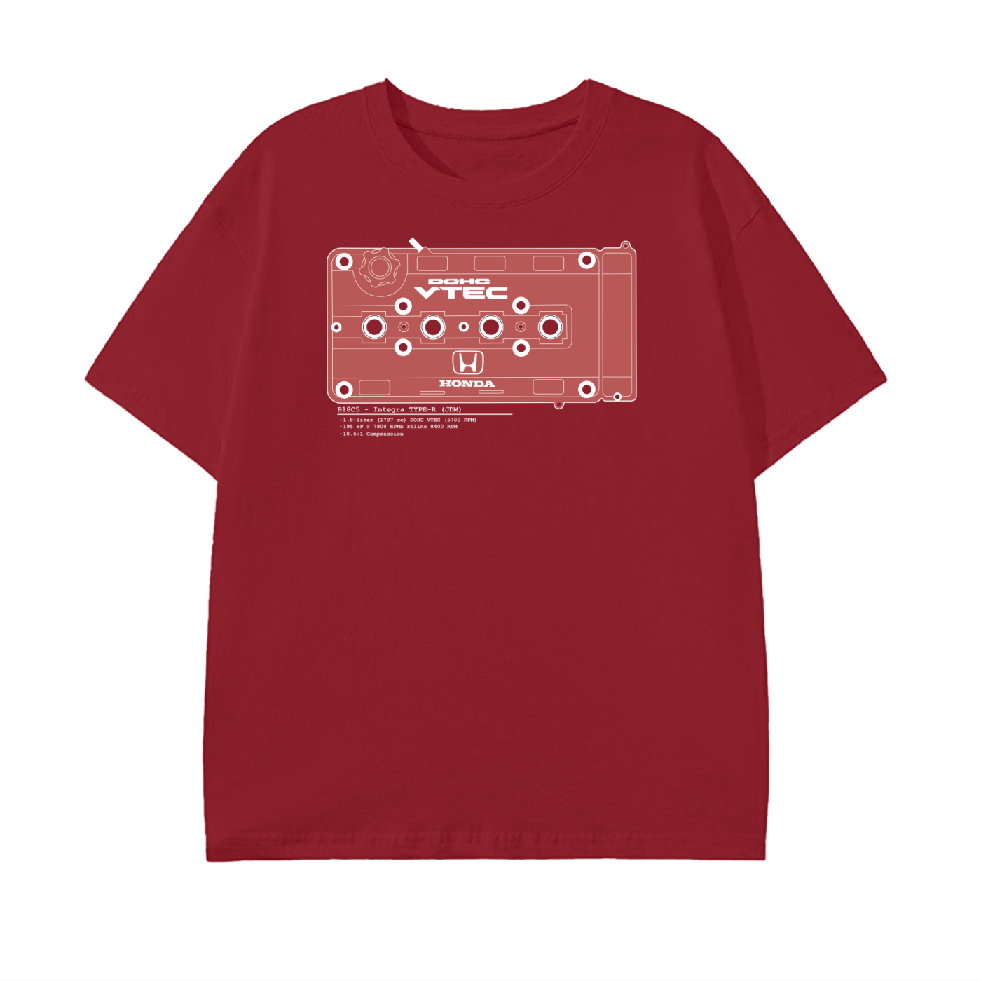 B-Series - Type-R Solid // White Lines, Dark Shirt