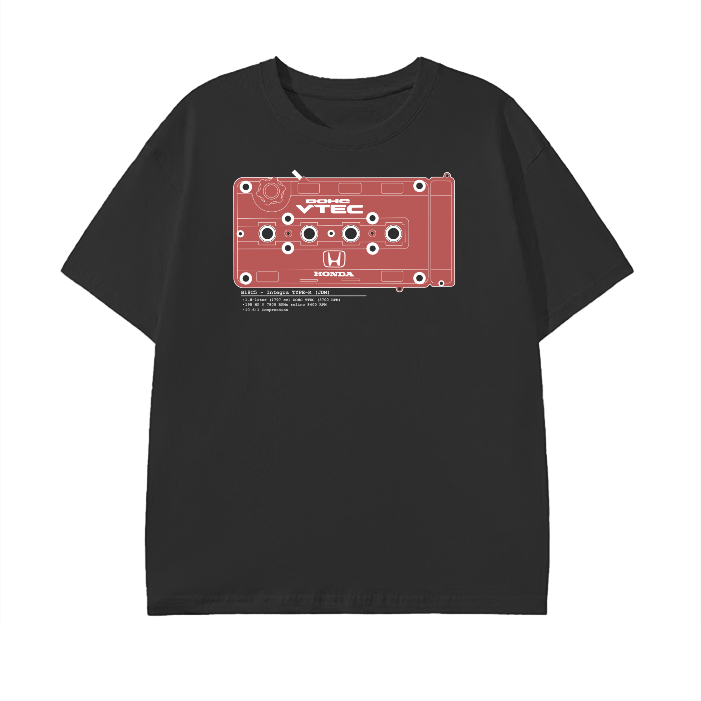 B-Series - Type-R Solid // White Lines, Dark Shirt