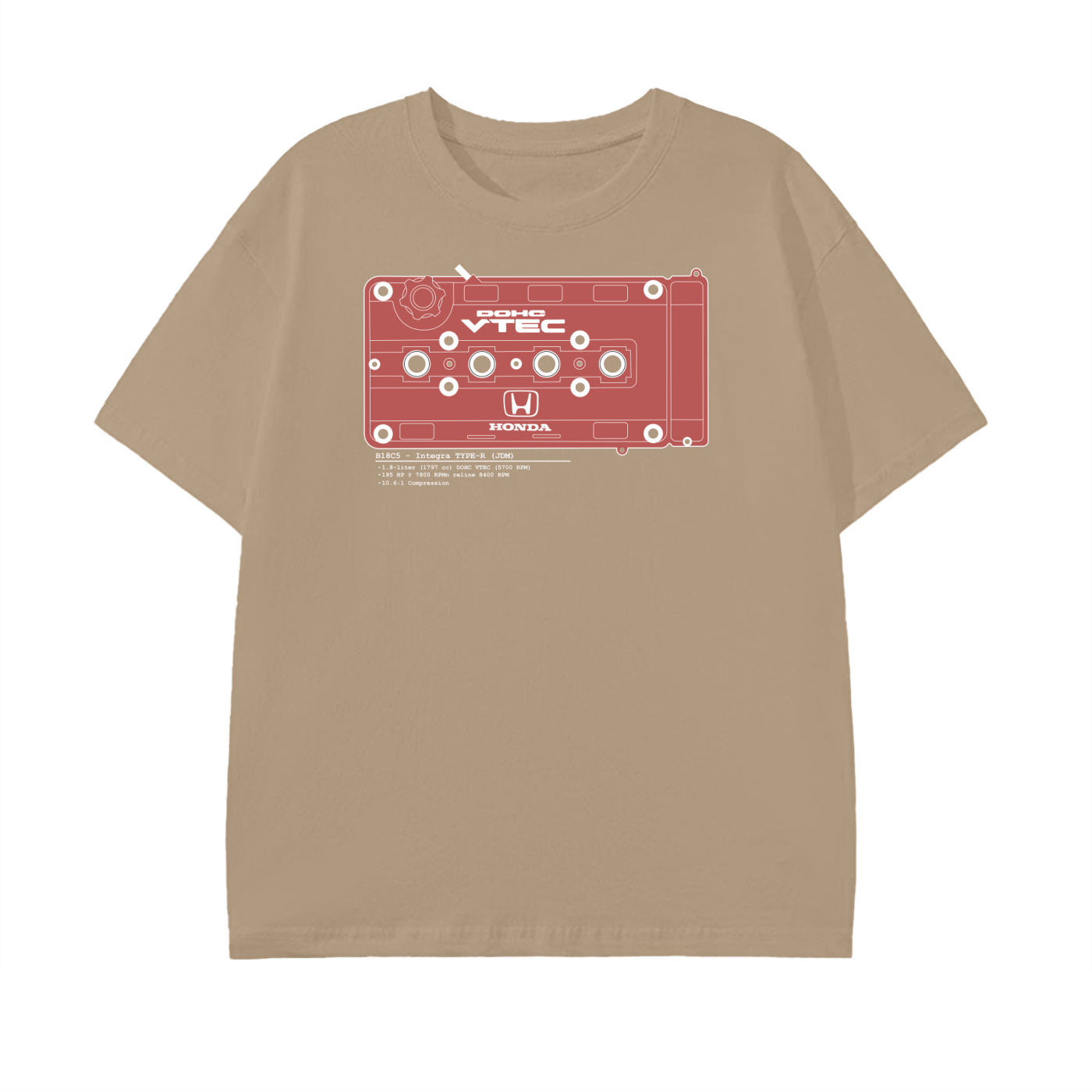 B-Series - Type-R Solid // White Lines, Dark Shirt