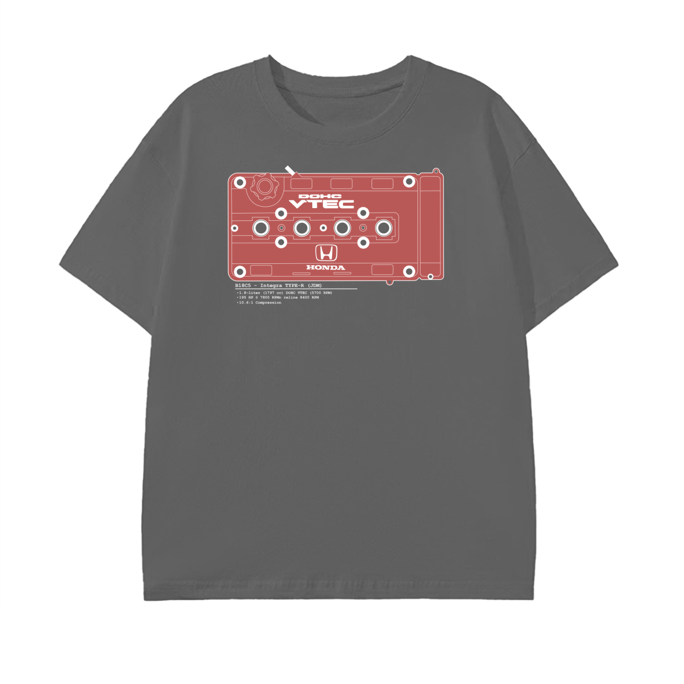 B-Series - Type-R Solid // White Lines, Dark Shirt