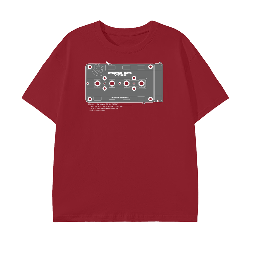 B-Series - GSR Solid/Lines // Dark Shirt, White Lines