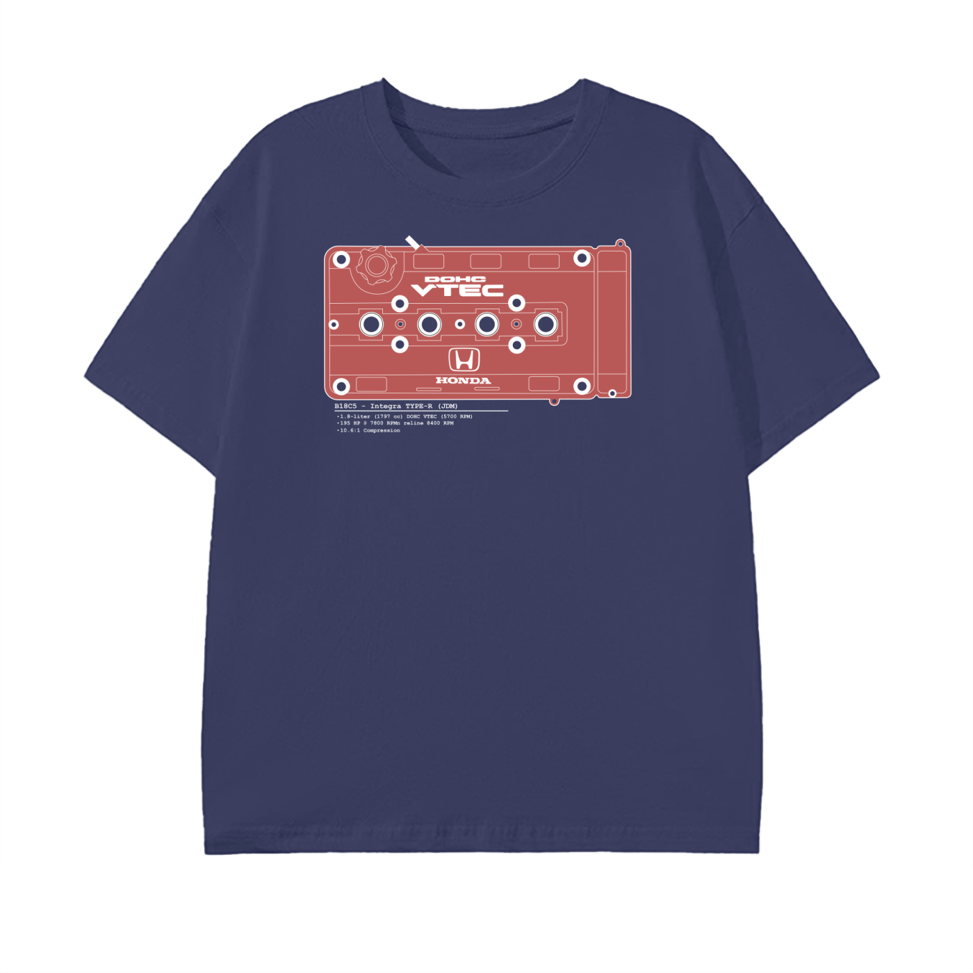 B-Series - Type-R Solid // White Lines, Dark Shirt