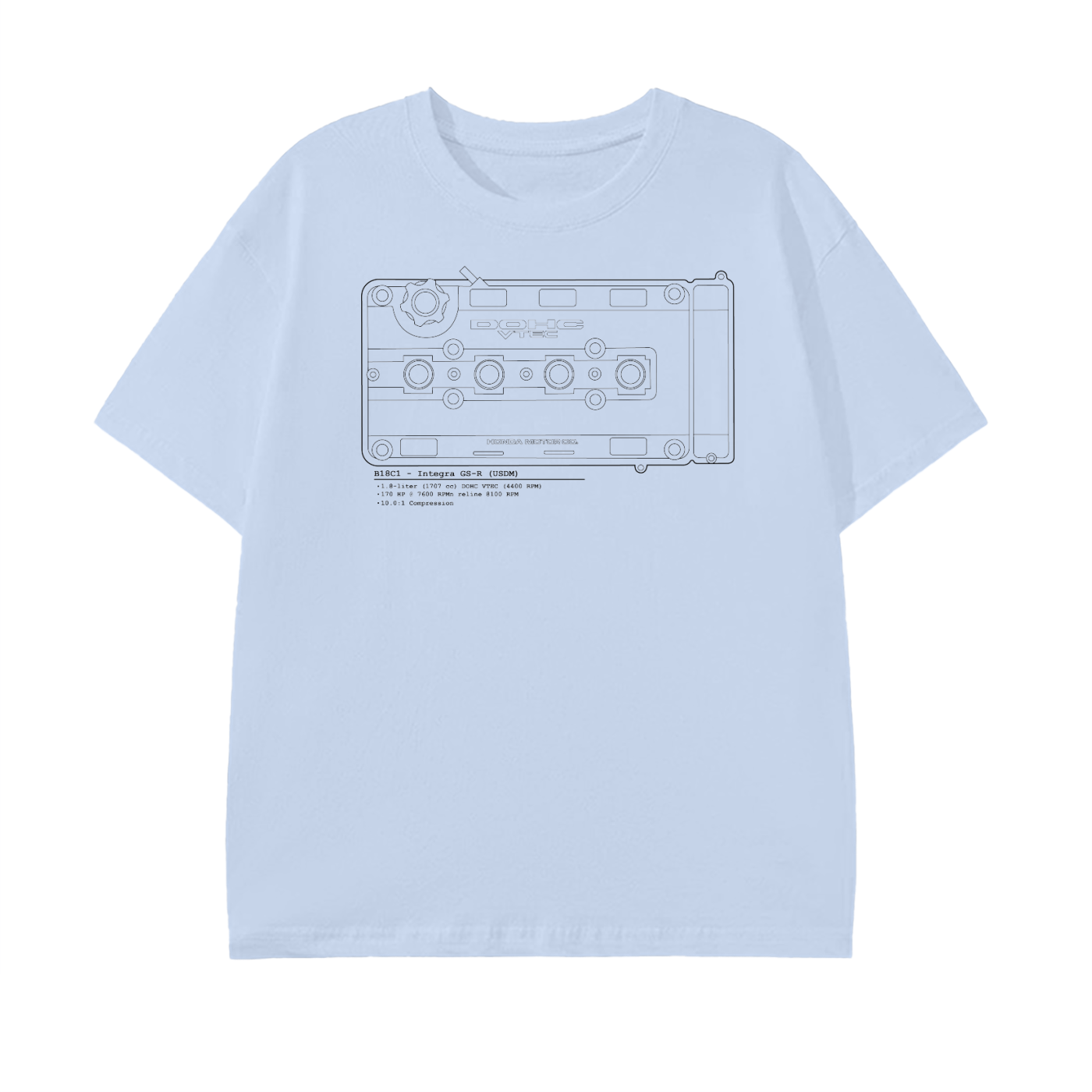 B-Series - GSR Lines // Black Lines, Light Shirt