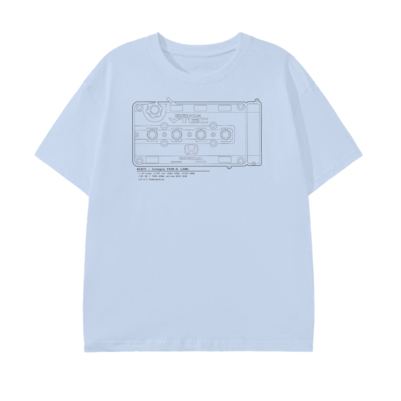 B-Series - Type-R Lines // Black Lines, Light Shirt