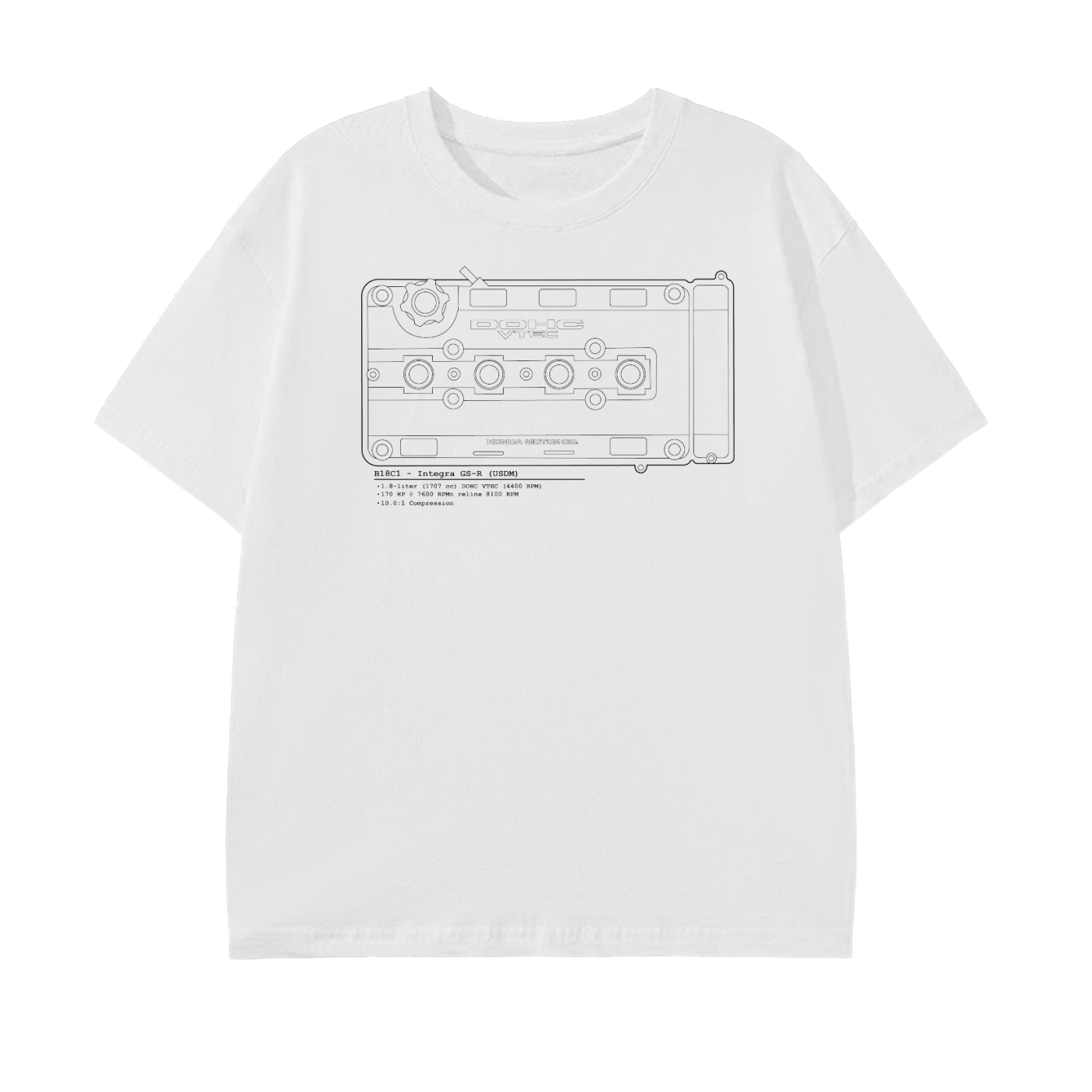 B-Series - GSR Lines // Black Lines, Light Shirt