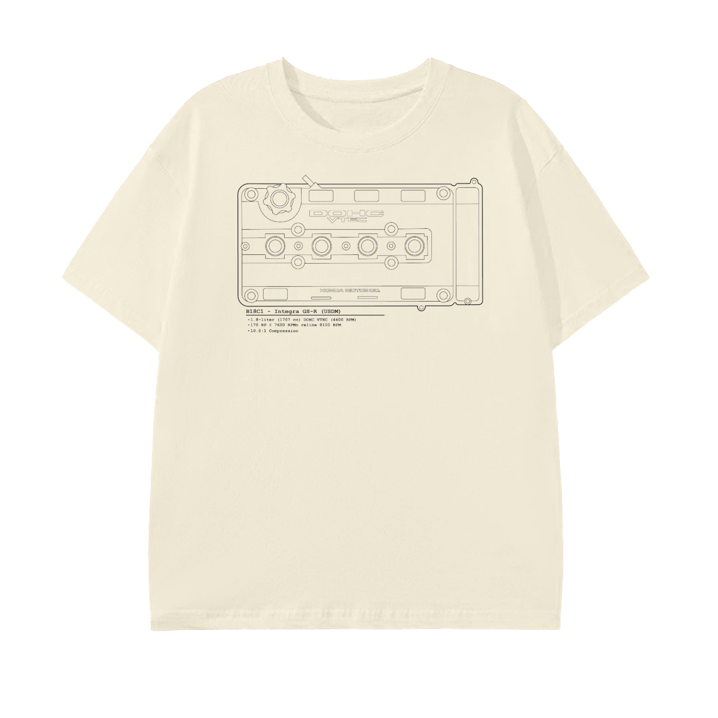 B-Series - GSR Lines // Black Lines, Light Shirt