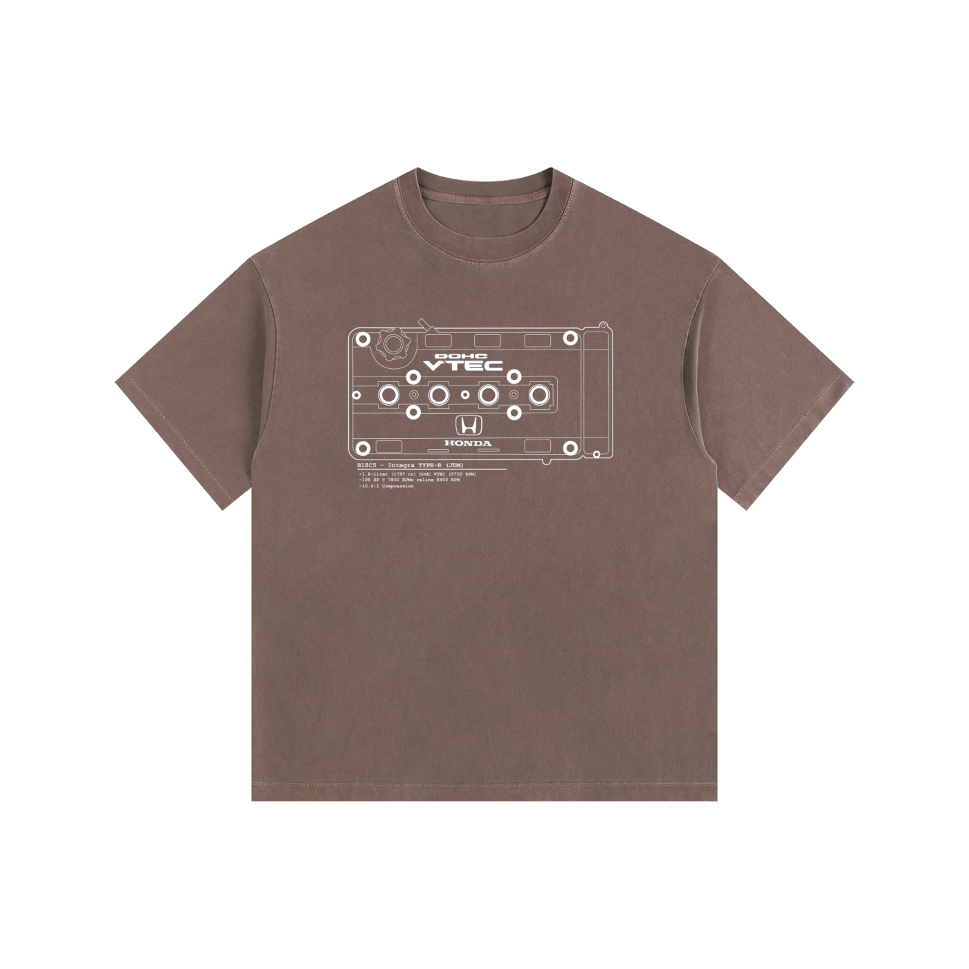 B-Series - Type-R Lines // White Lines, Dark Shirt - Vintage Wash