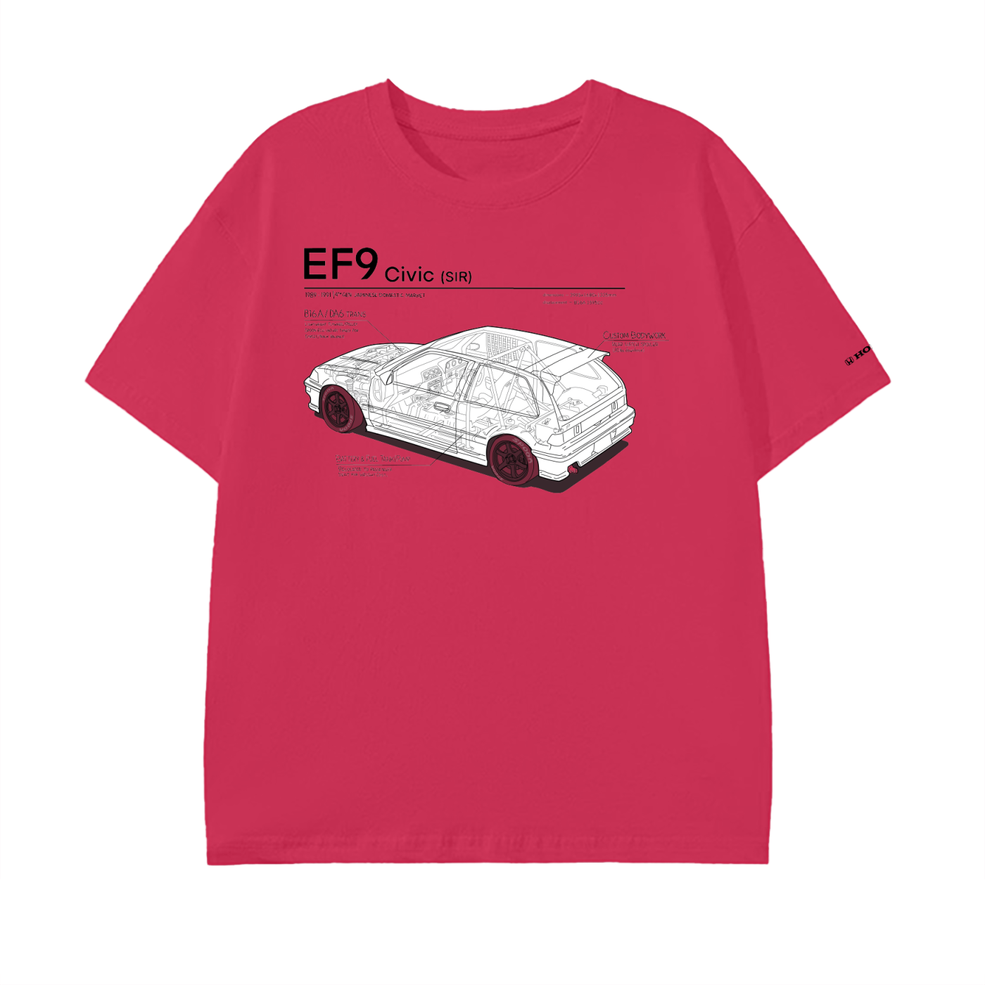 Civic EF9 SiR - Dark Lines, Light Shirt