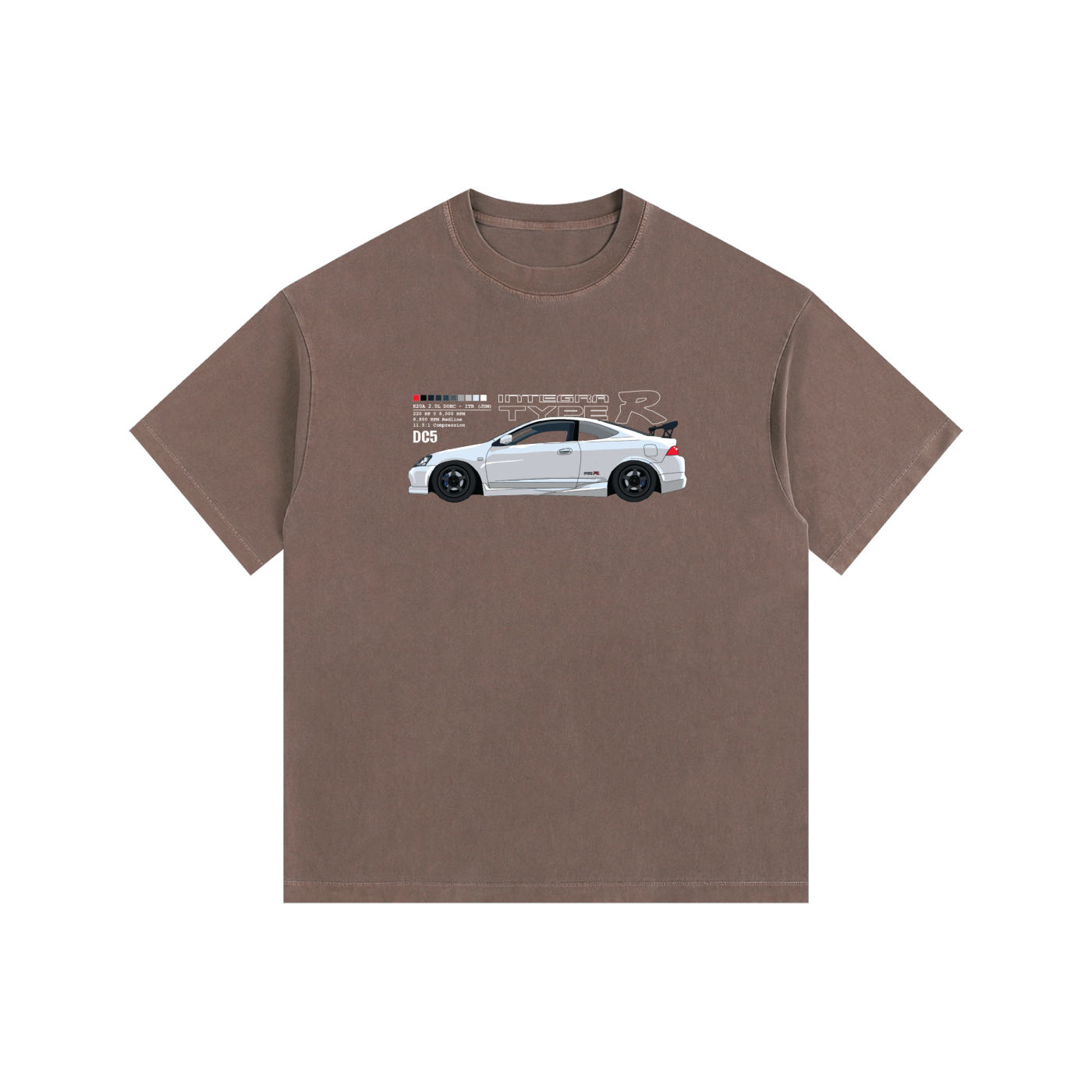 DC5 - Type-R // Color, White Lines, Dark Shirt