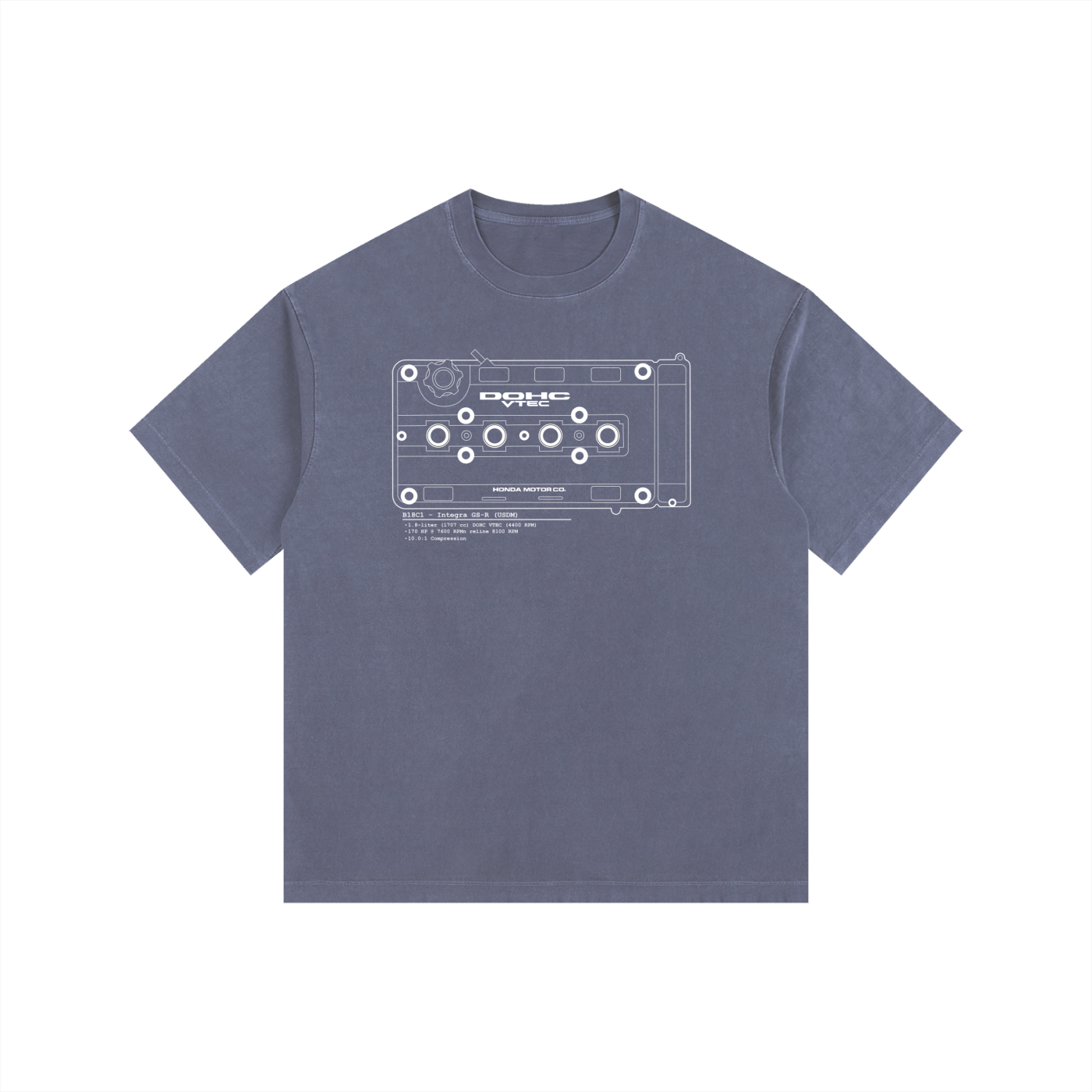 B-Series - GSR Lines // White Lines, Dark Shirt - Vintage Wash