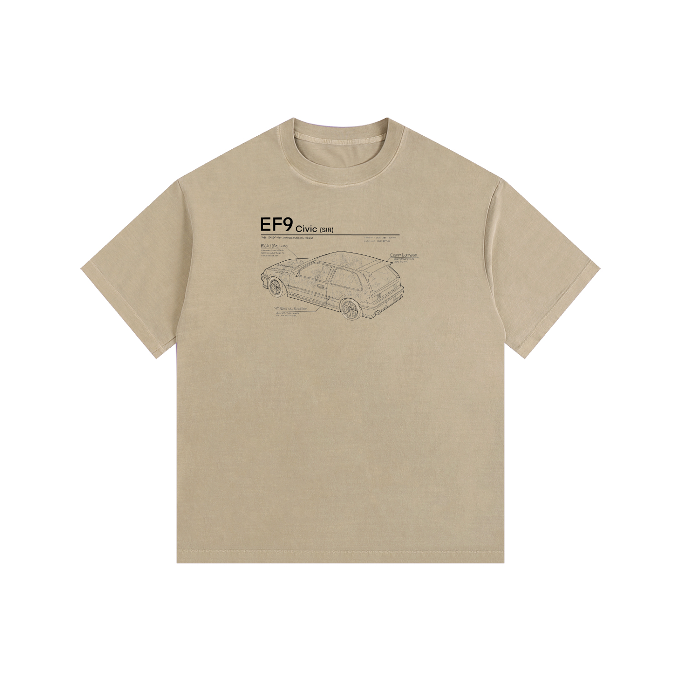 EF9 - Honda Civic SiR // Dark Lines, Light Shirt