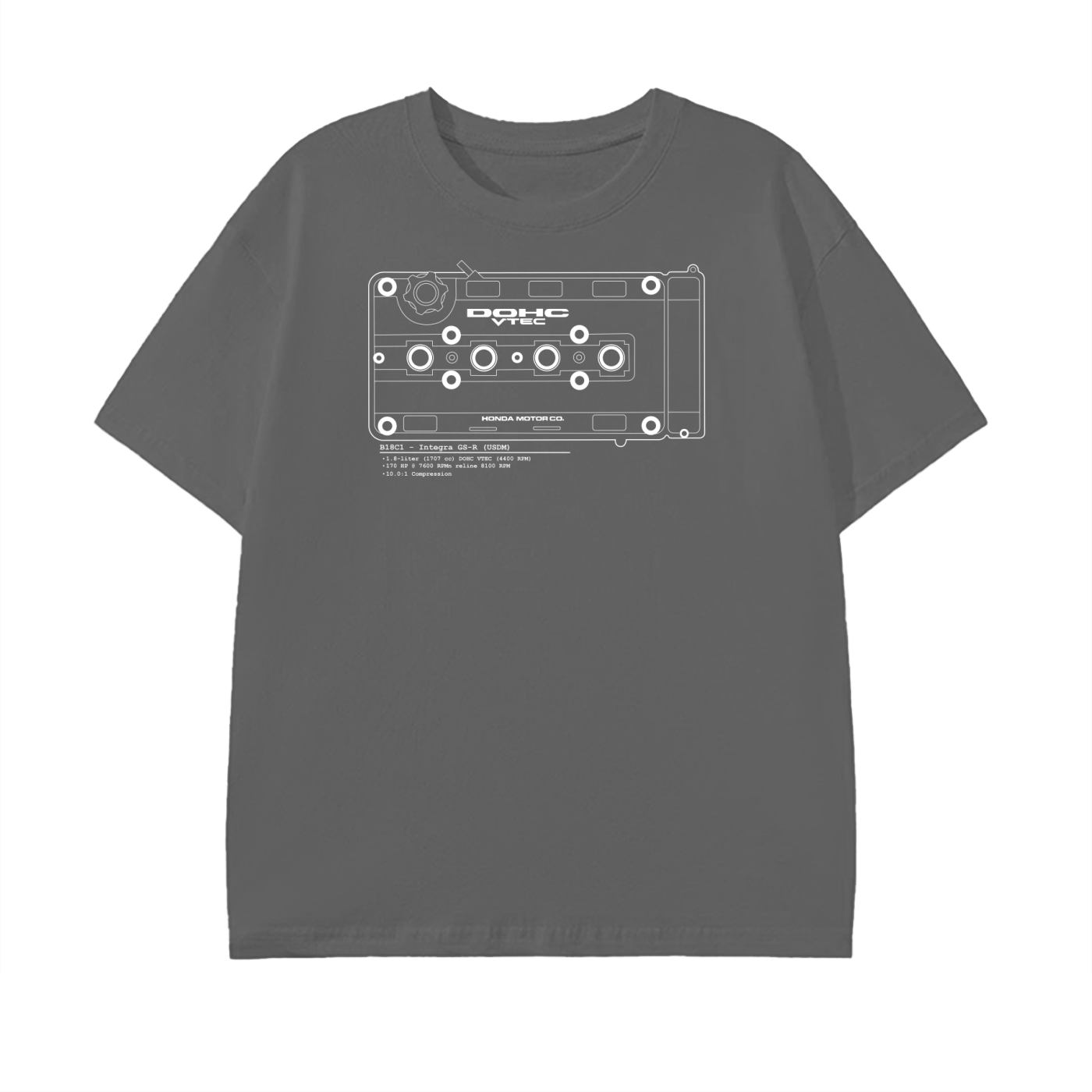 B-Series - GSR Lines // White Lines, Dark Shirt