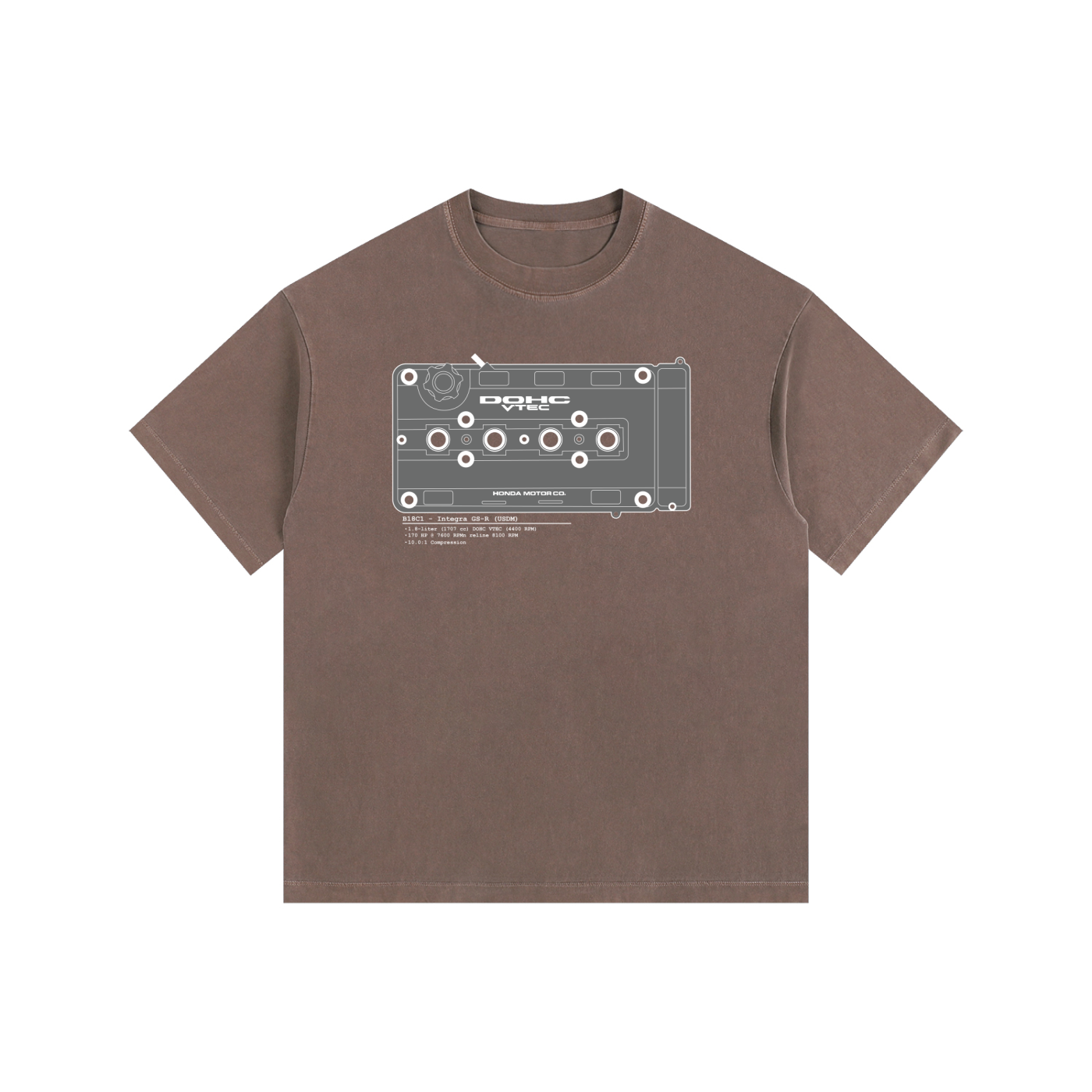 B-Series - GSR Lines/Solid // White Lines, Dark Shirt - Vintage Wash