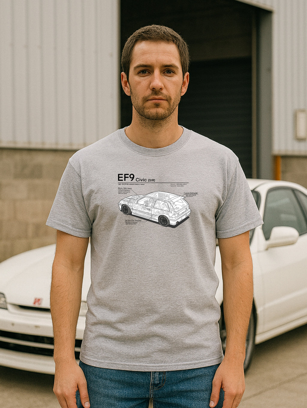 Civic EF9 SiR - Dark Lines, Light Shirt