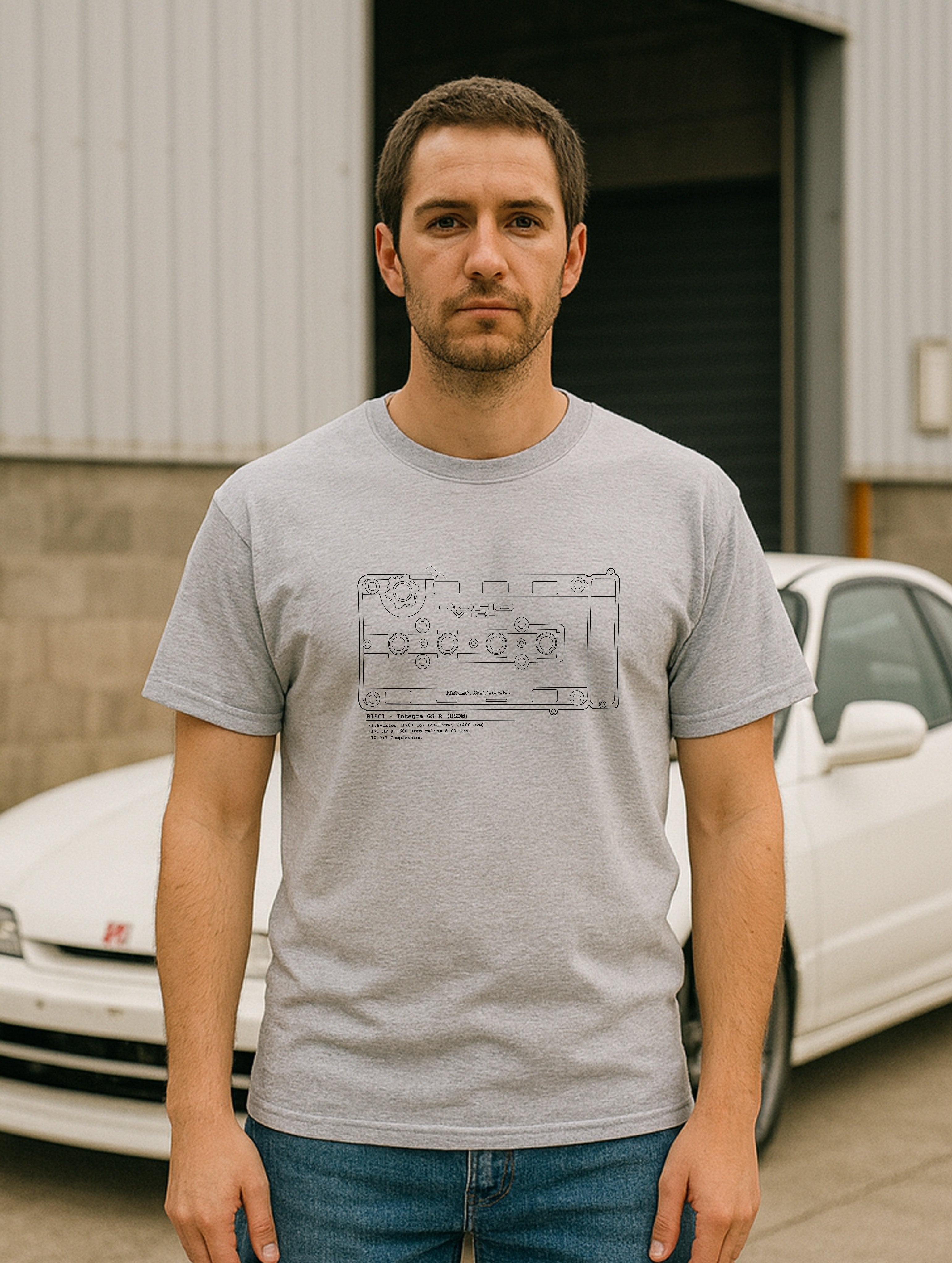 B-Series - GSR Lines // Black Lines, Light Shirt