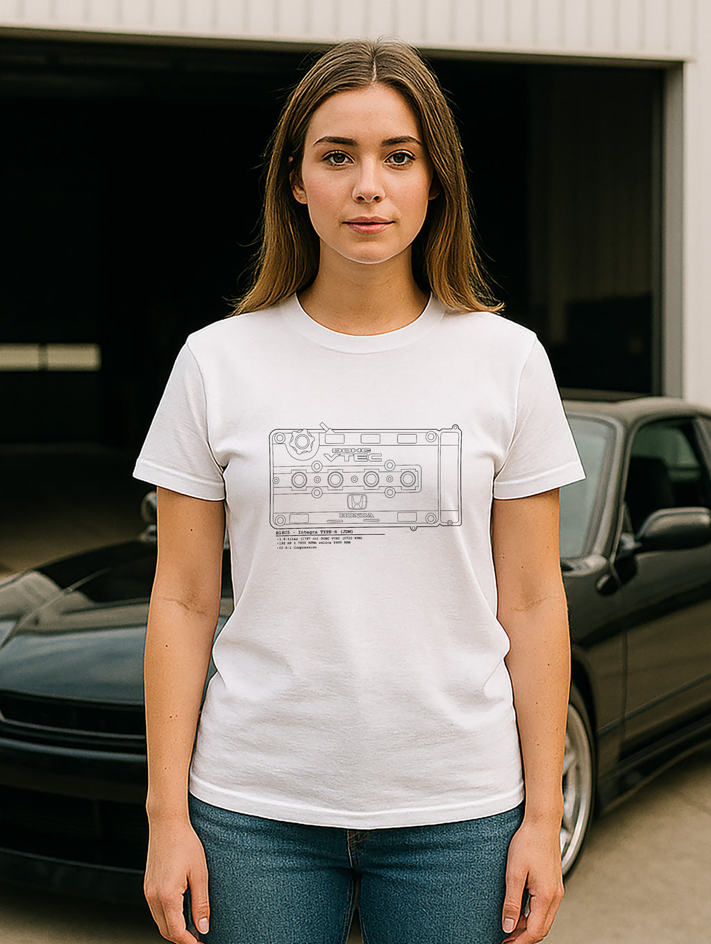 B-Series - Type-R Lines // Black Lines, Light Shirt