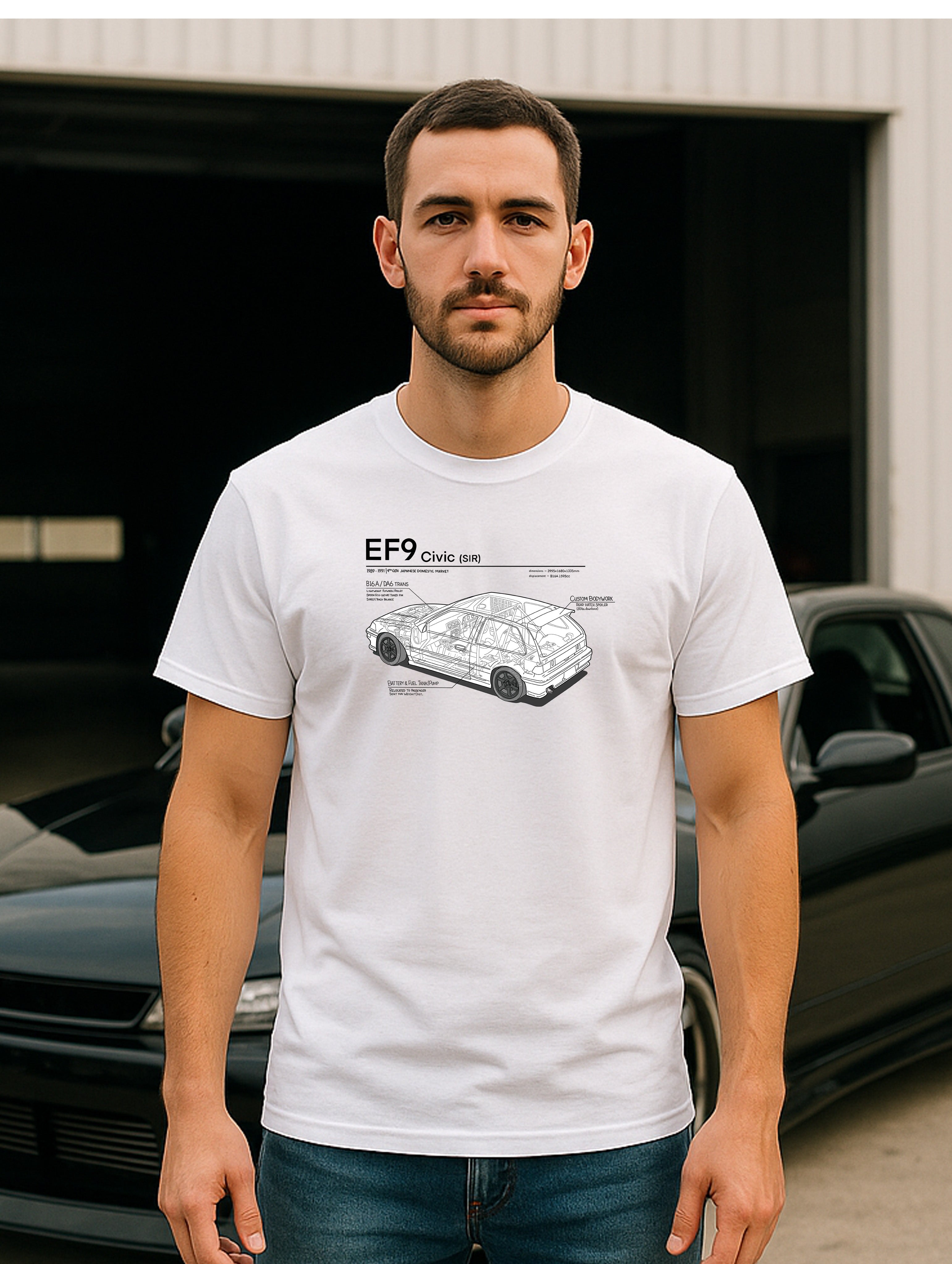 Civic EF9 SiR - Dark Lines, Light Shirt